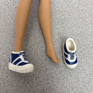 Barbie Doll Blue Sneakers For Pointed Feet Dolls EUC
